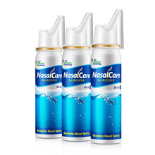 drnaturalhealing洗鼻器 NasalCare海水鼻腔喷雾器儿童孕妇适用鼻痒干燥鼻炎喷剂 80ml*3瓶