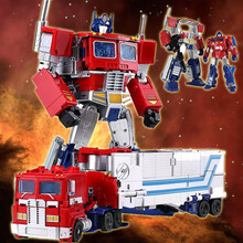 儿童玩具金刚33CM大号变形车合金汽车人外传擎天战士仿真模型收藏手办机器人3-6岁以上男孩女孩小孩生日礼物