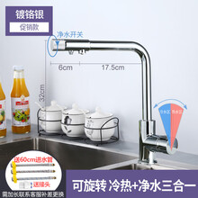 三合一水龙头冷热厨房洗菜盆直饮水槽双用净水器家用洗碗池溅 款