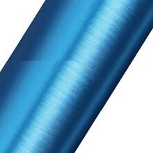 叶师傅 适用于鬼火摩托车贴纸改装电动车防水车身贴花个性装饰贴膜踏板车身改色膜电瓶壳外壳电镀冰膜 拉丝/天蓝 50厘米*1米