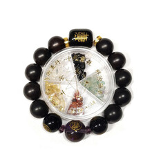 妙如意 2021年太岁手链辛丑牛年黑檀木太吉祥手串犯太岁生肖牛龙马羊狗 黑檀木太岁手链14mm