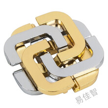 魔金锌合金解锁解环学生成人高智商烧脑玩具笼中取刺 魔戒 针 四叶草