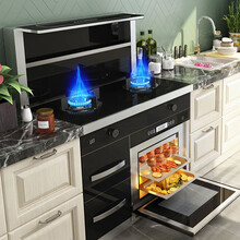 伟佳好太太 集成灶一体式油烟机燃气灶消毒柜烤箱一体式 集成灶抽油烟机煤气灶烟灶套餐 自动清洗烟灶联动 变频款（一米带蒸烤箱+消毒柜）特惠新款 气电两用液化气