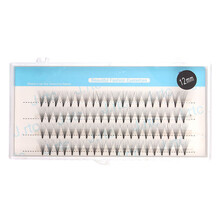 嫁接睫毛朵毛4排大量实惠装3根5根10根点胶自然浓密款假睫毛 三根朵毛11毫米 一盒