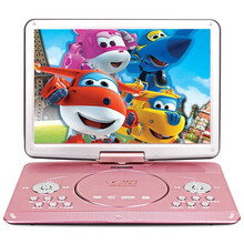 金正dvd播放机便携式 移动evd影碟机高清广场舞光盘播放器放碟机光碟机看戏 19英寸玫瑰金全格式DVD版 标配+32G 视频U盘