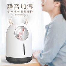 倍为 加湿器 小型迷你家用静音空气无雾净化上加水家用卧室办公室桌面车载孕妇婴幼儿补水USB 【萌鹿白】静音大喷雾-365天只换不修