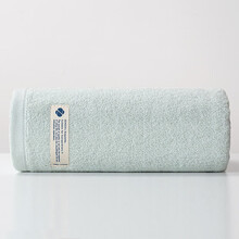 新亚 毛巾 纯棉抗菌大毛巾 全棉成人毛巾 柔软吸水洗脸毛巾 新疆棉独立包装 34*72cm 95g/条  灰绿色