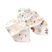 宝宝口水巾三角巾纯棉婴儿围嘴新生儿防吐奶纱布围兜春秋冬季加厚款 王子款5条装（4层）不同花型