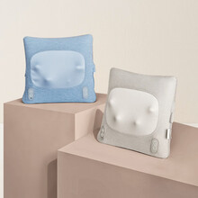 网易严选 智造 无线按摩器 按摩垫靠垫 腰部按摩器颈椎按摩器按摩仪 背部全身  靛海蓝【罗永浩推荐】