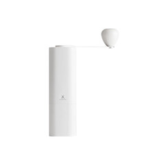 咖啡豆研磨机手动磨意式咖啡粉便携家用手摇磨手冲咖啡器具咖啡机CNC不锈钢磨芯双轴承定位便携型出粉均匀 折叠手柄款陶瓷芯磨豆机白