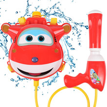 超级飞侠儿童背包水枪玩具  夏天喷水呲水枪夏天清凉玩具户外沙滩戏水双肩背水壶高压喷射水枪 超级飞侠乐迪（1600ml）