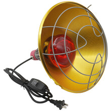 LSTL livestocktool 养殖保温灯灯罩兽用取暖灯灯头猪舍用取暖设备防爆节能卤素灯 30cm大号灯罩+红色加厚灯