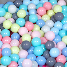 儿童海洋球折叠池围栏无毒无味家用婴儿室内塑料波波球球彩色玩具 200个海洋球【5.5CM】