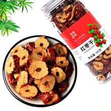 枣片 红枣片枣片干无核枣片红枣圈枣干花草茶可泡水枣片 红枣干95g/瓶