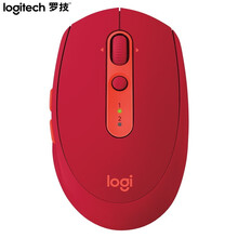 罗技（Logitech）M590 鼠标 无线蓝牙鼠标 办公鼠标 静音鼠标 对称鼠标 优联 宝石红 带无线2.4G接收器