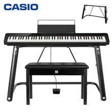 卡西欧智能触屏电钢琴88键重锤PX-S1000BK主机+时尚架+延音踏板+琴凳