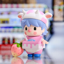 小甜豆超市系列盲盒潮玩娃娃手办可爱公仔车载摆件 草莓牛奶