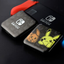 丸图 switch游戏卡盒薄卡包 海贼王 叠猫猫 樱桃小丸子 乔巴 ns周边配件lite迷你可爱大容 switch精灵双兔黑色12卡盒