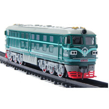 儿童电动火车轨道玩具 中国东风4B内燃机车仿真列车模型轨道套装  早教拼搭玩具 东风4B车头（绿色仅有车头） 充电套装（含3节充电电池）