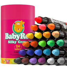 美乐JoanMiro童年儿童可水洗蜡笔幼儿绘画画笔工具油画棒24色丝滑