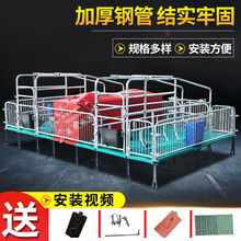 母猪产床猪用单体双体产床定位栏限位栏养殖器械 2.0复合2.2*3.8豪华版