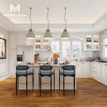 玛格厨柜整体橱柜定制厨房装修开放式石英石台面灶台柜橱柜一体 预付金