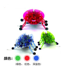 毛毛虫玩具电动赫宝机器虫遥控仿真蜘蛛蝎子摇摆宝宝儿童电动玩具机器人 原典甲壳虫原始昆虫-触角自动智能躲避声控避让 单只颜色请备注(加购收藏送电池)