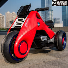 儿童电动汽车可坐大人玩具车双人大号摩托车电动车4-5岁两人小孩子车三轮车童车电瓶男小孩玩具双驱 大号款【红色】双驱动+7A大电瓶