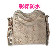 楚歌质优品拽不掉不嘞脖子的口水巾宝宝六层纱布纯棉口水巾宝宝围嘴 【3条装】天然彩棉防水款