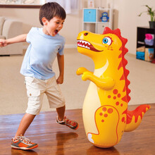 不倒翁手拍鼓一岁宝宝玩具婴幼儿不倒翁益智玩具3-6宝宝益智玩具 加厚大号儿童不倒翁 充气 充气不倒翁恐龙