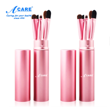 阿嚓热 眼影刷5支装腮红刷散粉刷迷你便携化妆刷子套装带收纳筒 粉色2套 其它材质