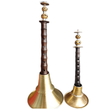 曲漾民间不定调唢呐杆唢呐乐器全套铜老式红白事用配有哨片老锁呐 小唢呐一套