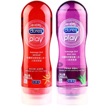 杜蕾斯 润滑油水溶性人体润滑剂 成人用品润滑液快凉感冰感热感按摩油男女用房事原装进口（Durex） 舒缓芦荟+怡情依兰花香 共400ml