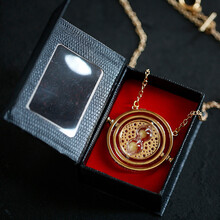 哈利波特周边魂器赫敏时光时间转换器沙漏项链版礼盒生日礼物