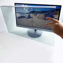 咔咔鱼免贴台式防辐射护眼屏幕膜24显示器一体机屏罩抗蓝光17.3隔离板21.5挂式防护屏罩27英寸 24英寸宽屏（531*298mm）