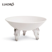 LLADRO雅致 扬鞭奋蹄系列三足浅碗组 白色亮面