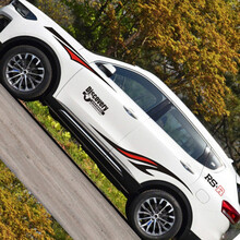 哈弗H6车身拉花哈佛F5 H4 H2S M6 F7X H7个性腰线改装饰汽车贴纸 款式10 车身拉花(两侧)运动款