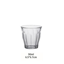 扬格玻璃咖啡杯 冰flat white意式拉花拿铁杯碟dirty透明澳白短笛 宽口90ml