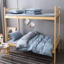 艺被被褥套装单人床上三件套床单被罩床上用品全套棉花芯员工宿舍学生开学上下床铺0.9 1.2五六件套 凡科 棉花春秋六件套（三件套+枕芯+3斤被芯+3斤垫芯）