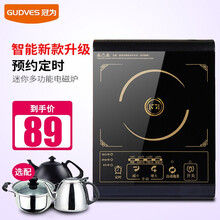 冠为（GUDVES）电磁炉家用煮茶炉小型电磁炉多功能火锅泡茶学生宿舍迷你电陶炉煮茶器泡茶炉 方炉单机