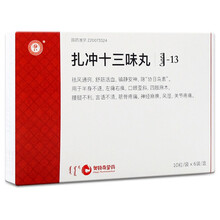 红城 扎冲十三味丸60粒/盒 关节疼痛半身不遂口眼歪斜四肢麻木中风左瘫右痪 1盒装