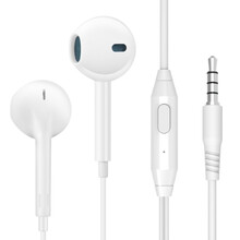 奥路马 S2 手机耳机半入耳式游戏吃鸡适用OPPO苹果vivo华为小米荣耀安卓，S2白色带线控【有麦丨3.5mm圆口】