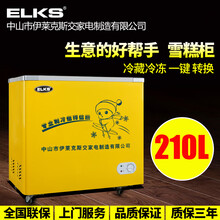 商用展示冰柜啤酒雪糕透明玻璃绿豆沙保鲜冷藏冷冻柜 2-1-0-L 135升