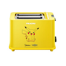 美的烤面包机家用片多功能早餐机小型多士炉压加热全自动土吐司机 皮卡丘