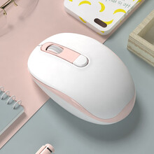 余音 2 充电 静音 游戏 男女生可爱 适用苹果小米华为联想等笔记本（无线鼠标 鼠标无线 蓝牙鼠标） 220—粉色 双模蓝牙版