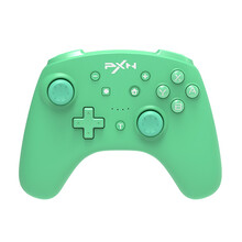 莱仕达switch pro游戏手柄无线蓝牙唤醒主机体感NFC ns手柄 兼容任天堂塞尔达传说马里奥剑盾怪物猎人 若竹绿