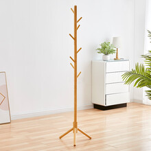 办公室衣架实木衣帽架挂衣架杆落地立式卧室挂包架家用衣服置物架办公