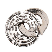 魔puzzle金锁10级box盒子解密解锁玩具鲁班锁九连环孔明锁铁铜合金智力锁扣烧脑成人玩具 迷宫锁