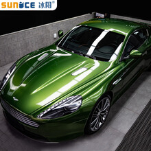 冰阳 汽车改色膜 超亮金属祖母绿卡其绿湖水绿陶瓷军绿 全车安装