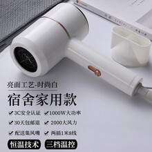 诺美丝（nuomeisi）电吹风机家用负离子大功率宿舍学生网红款风筒发廊冷热 时尚白